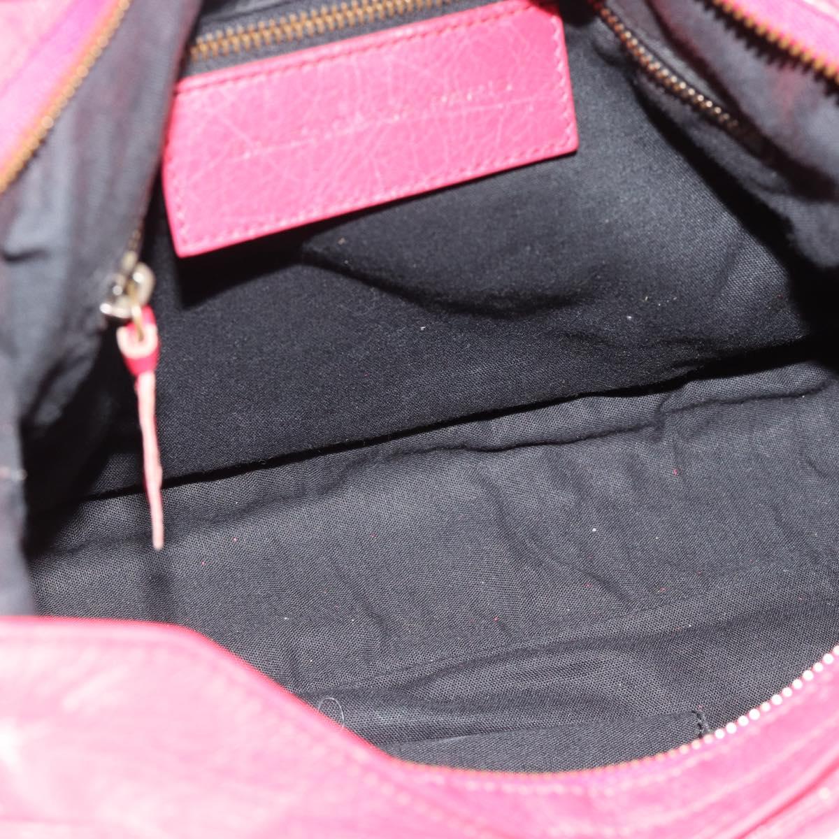 BALENCIAGA The Town Hand Bag Leather 2way Red 240579 Auth 186253M