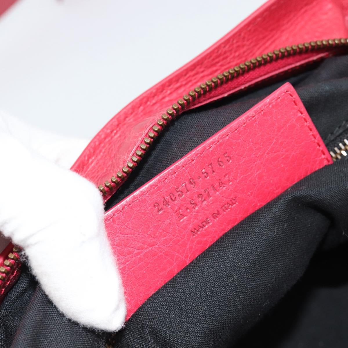 BALENCIAGA The Town Hand Bag Leather 2way Red 240579 Auth 186253M