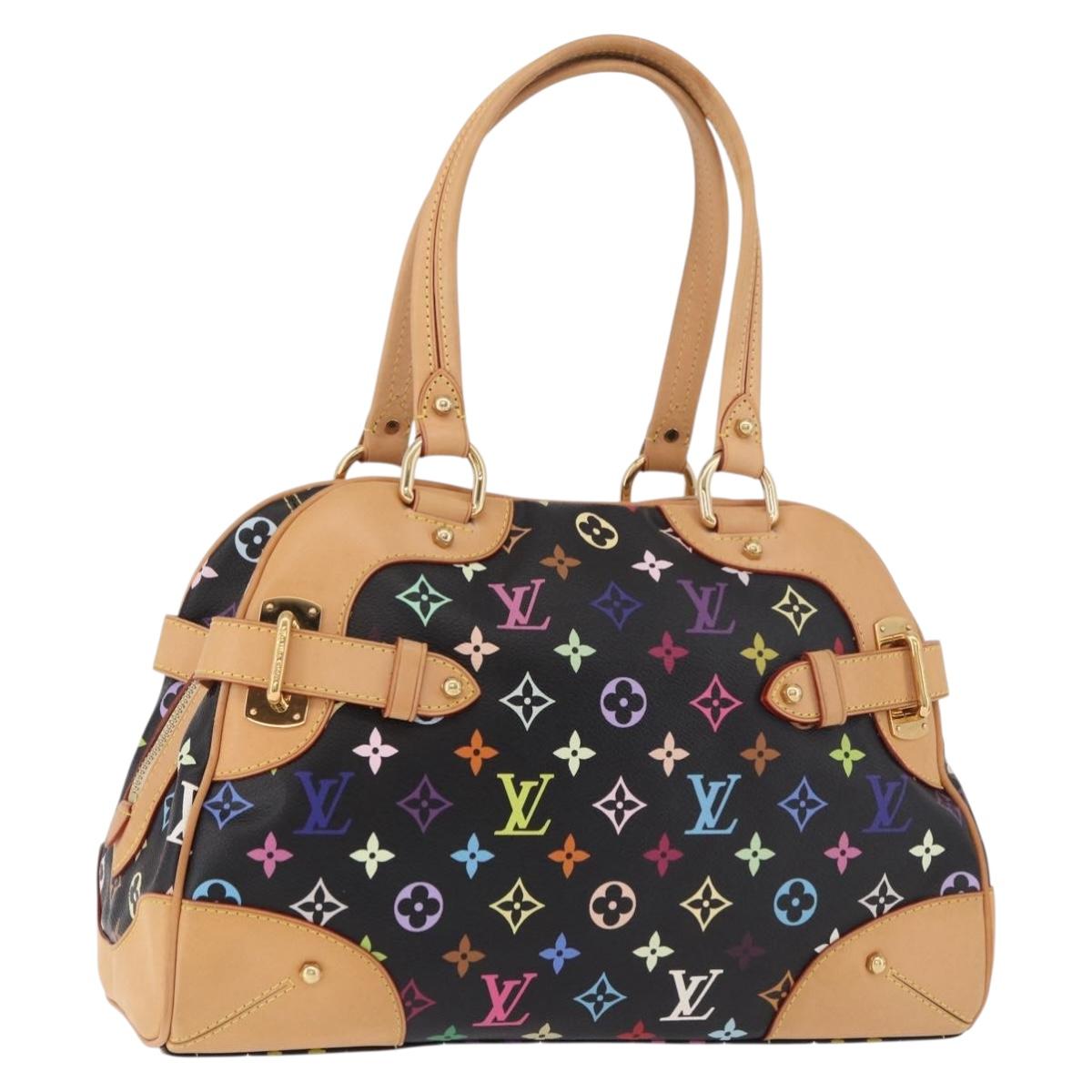 LOUIS VUITTON Monogram Multicolor Claudia Hand Bag Black M40194 Auth 186255SAV