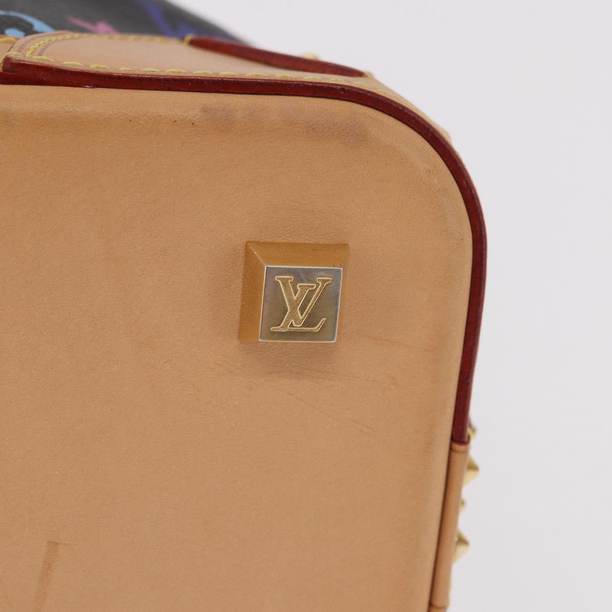 LOUIS VUITTON Multicolor Shirley MM Tote Bag Black M93213 LV Auth 186256SAV
