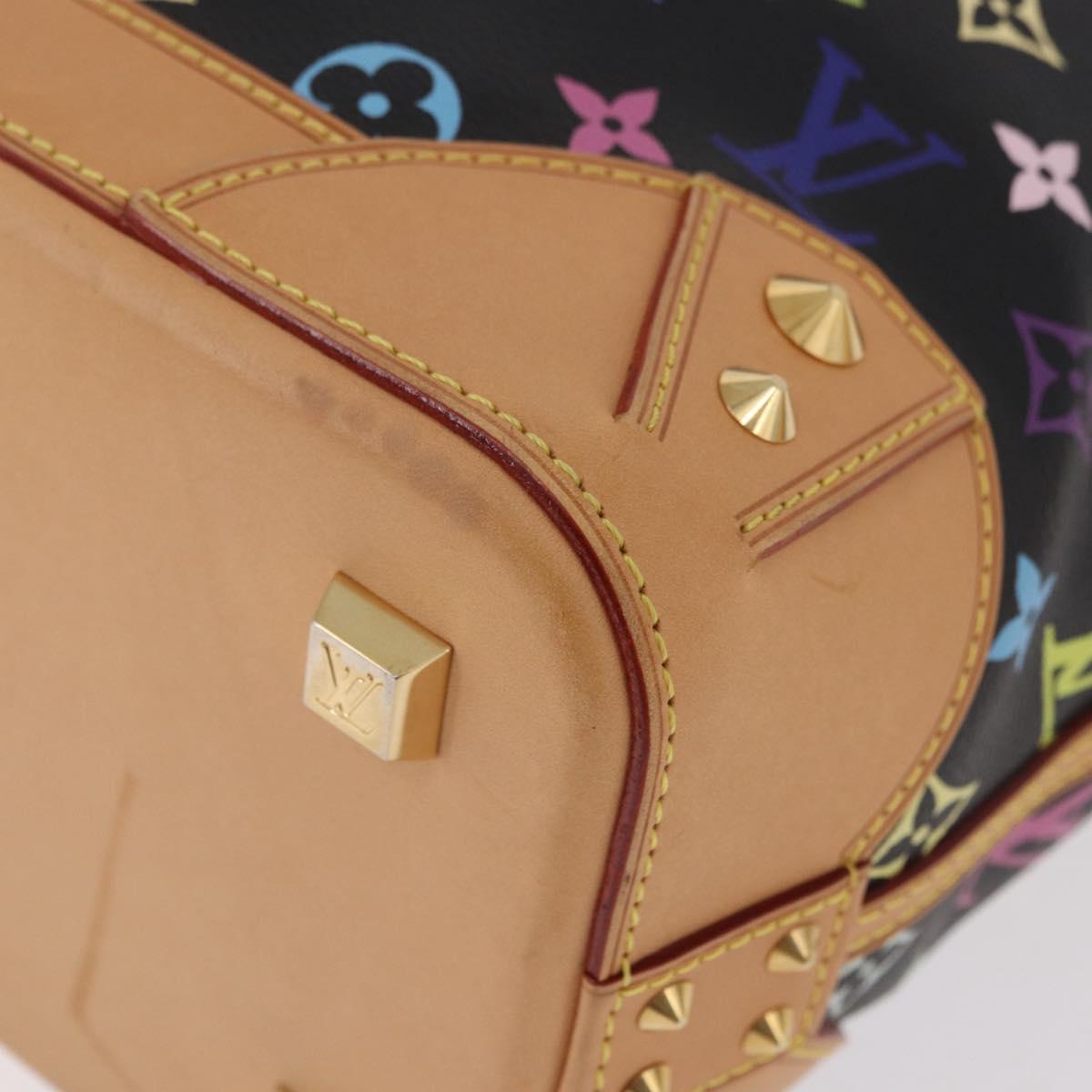 LOUIS VUITTON Multicolor Shirley MM Tote Bag Black M93213 LV Auth 186256SAV