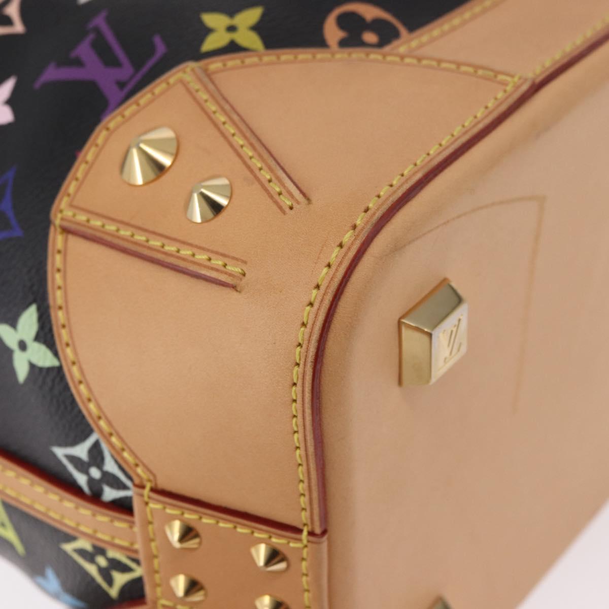 LOUIS VUITTON Multicolor Shirley MM Tote Bag Black M93213 LV Auth 186256SAV