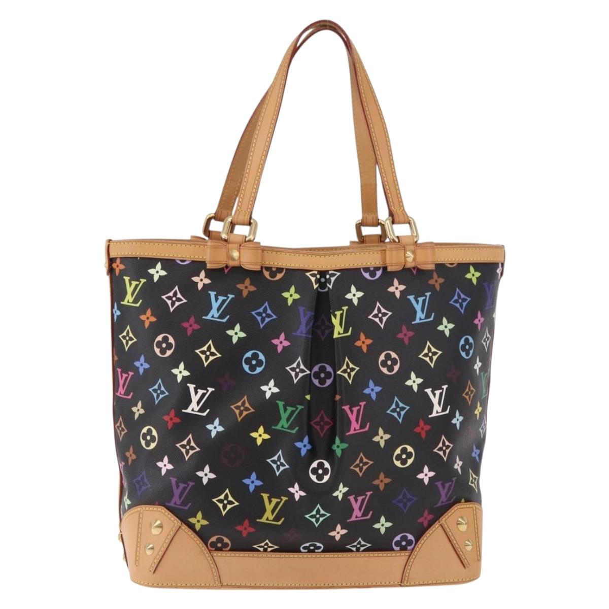LOUIS VUITTON Multicolor Shirley MM Tote Bag Black M93213 LV Auth 186256SAV