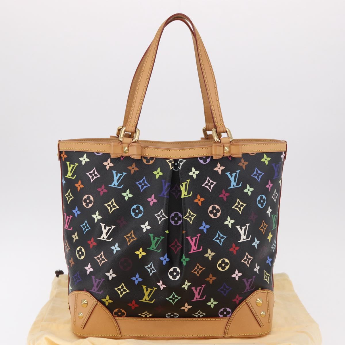LOUIS VUITTON Multicolor Shirley MM Tote Bag Black M93213 LV Auth 186256SAV