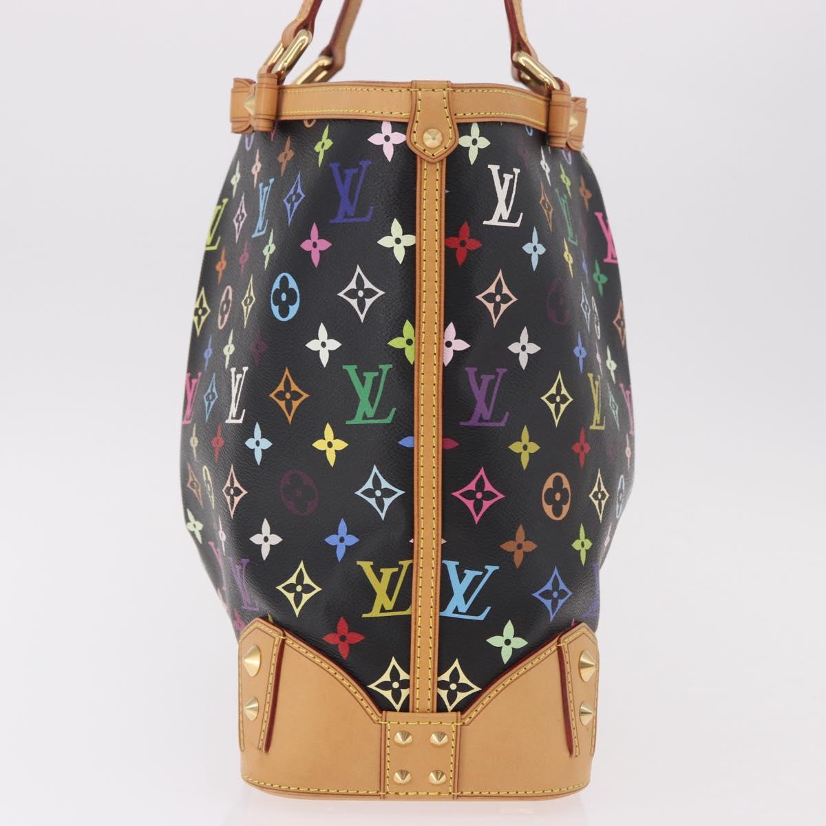 LOUIS VUITTON Multicolor Shirley MM Tote Bag Black M93213 LV Auth 186256SAV