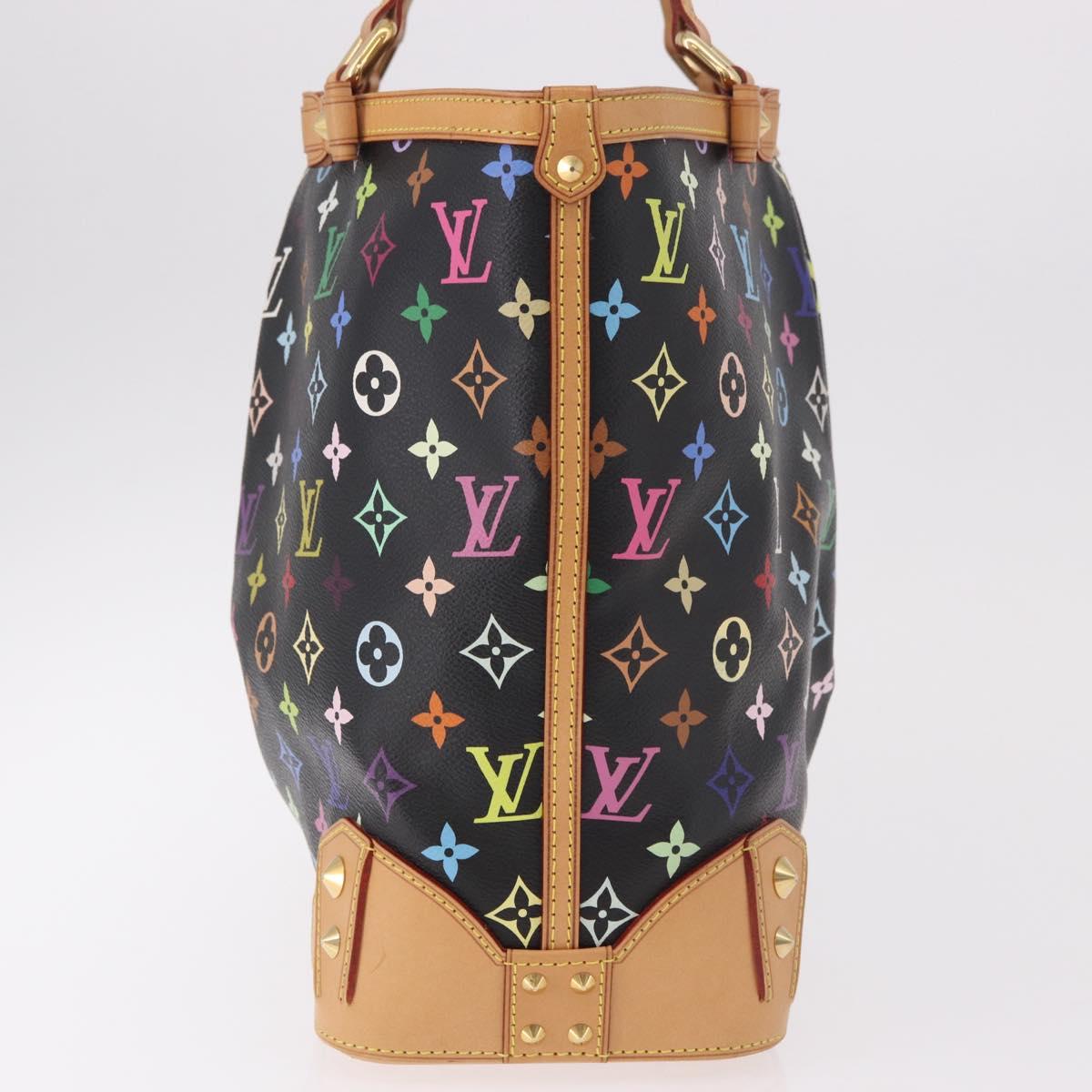 LOUIS VUITTON Multicolor Shirley MM Tote Bag Black M93213 LV Auth 186256SAV