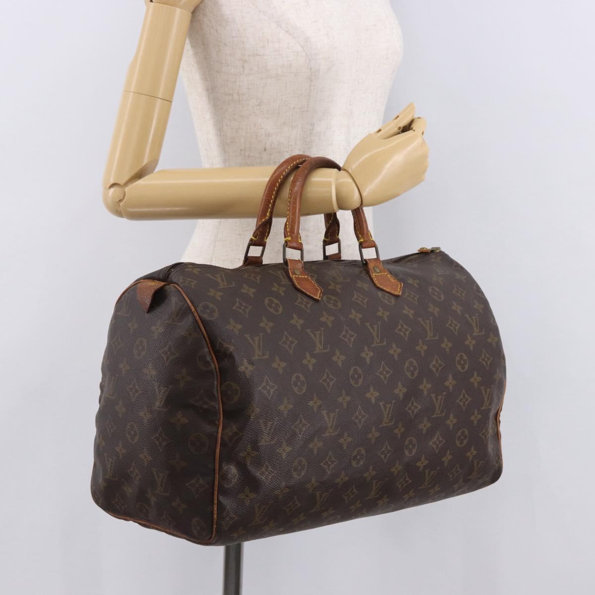 LOUIS VUITTON Monogram Speedy 40 Hand Bag M41522 LV Auth 186266
