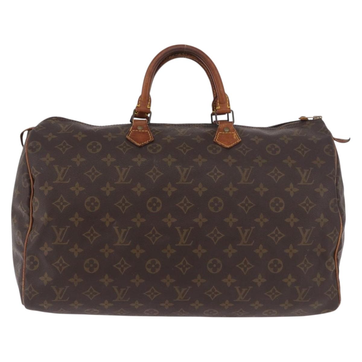 LOUIS VUITTON Monogram Speedy 40 Hand Bag M41522 LV Auth 186266