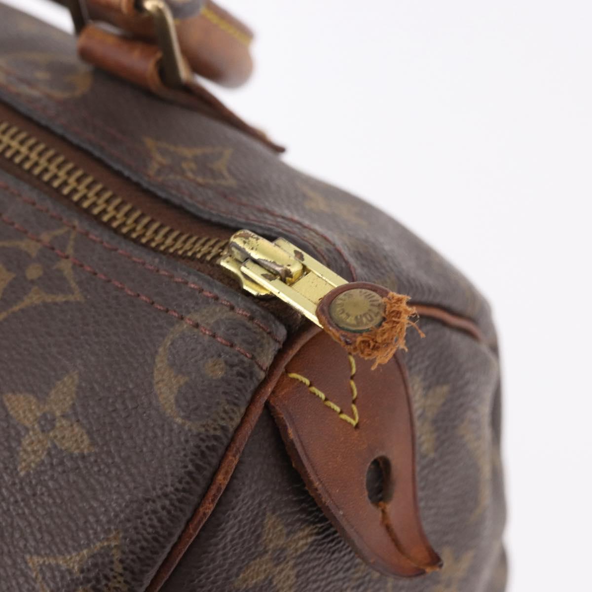 LOUIS VUITTON Monogram Speedy 25 Hand Bag M41528 LV Auth 186274