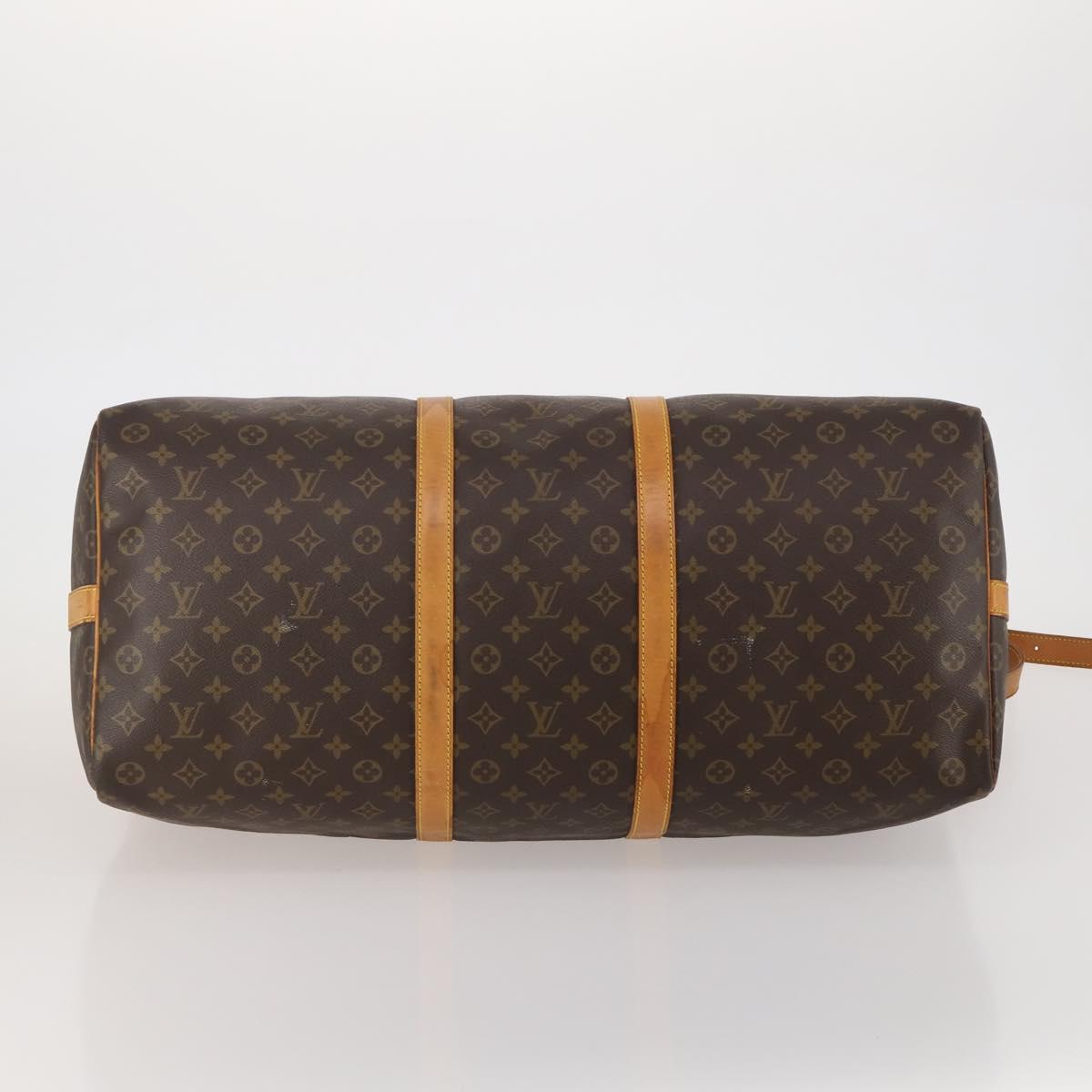 LOUIS VUITTON Monogram Keepall Bandouliere 60 Boston Bag M41412 LV Auth 186276A