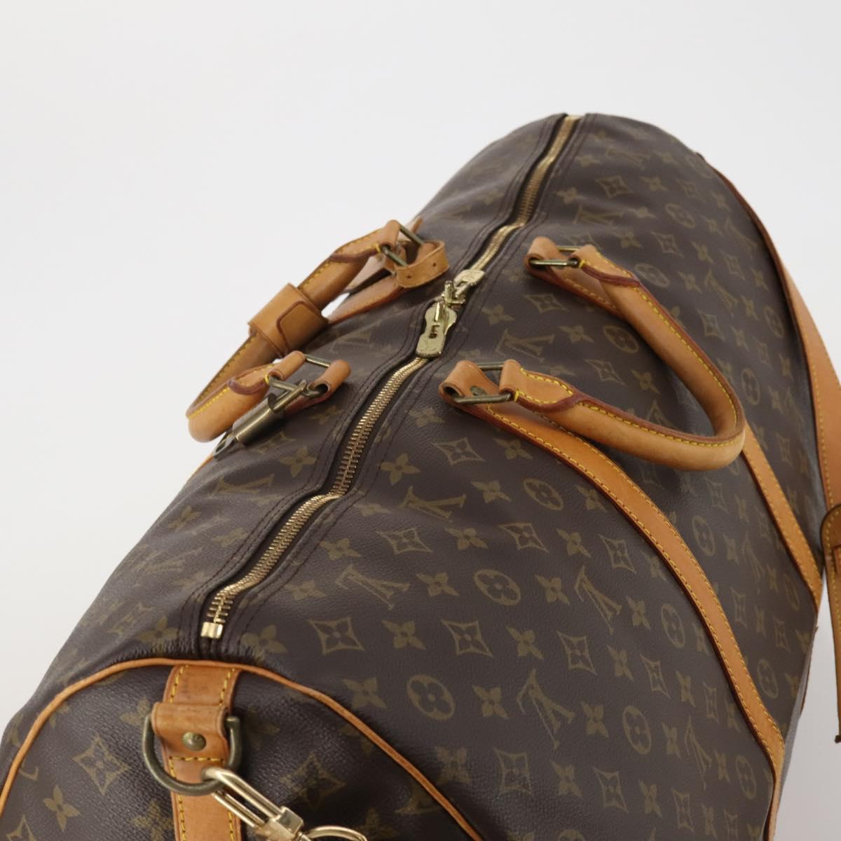 LOUIS VUITTON Monogram Keepall Bandouliere 60 Boston Bag M41412 LV Auth 186276A