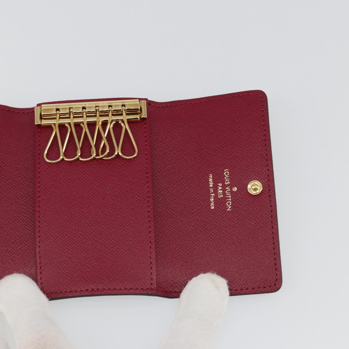 LOUIS VUITTON Monogram Multicles 6 Key Case Fuchsia M60701 LV Auth 186280V