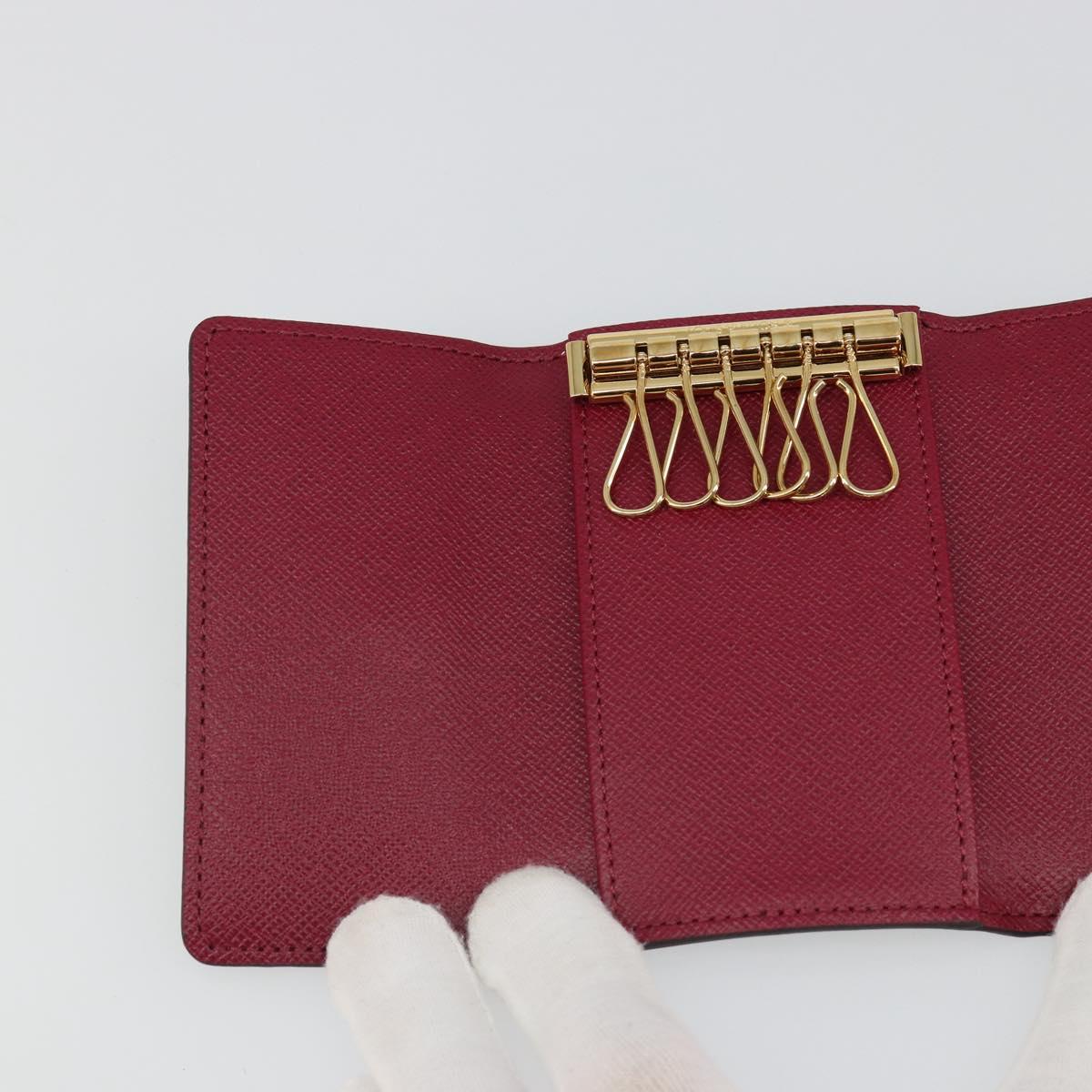 LOUIS VUITTON Monogram Multicles 6 Key Case Fuchsia M60701 LV Auth 186280V