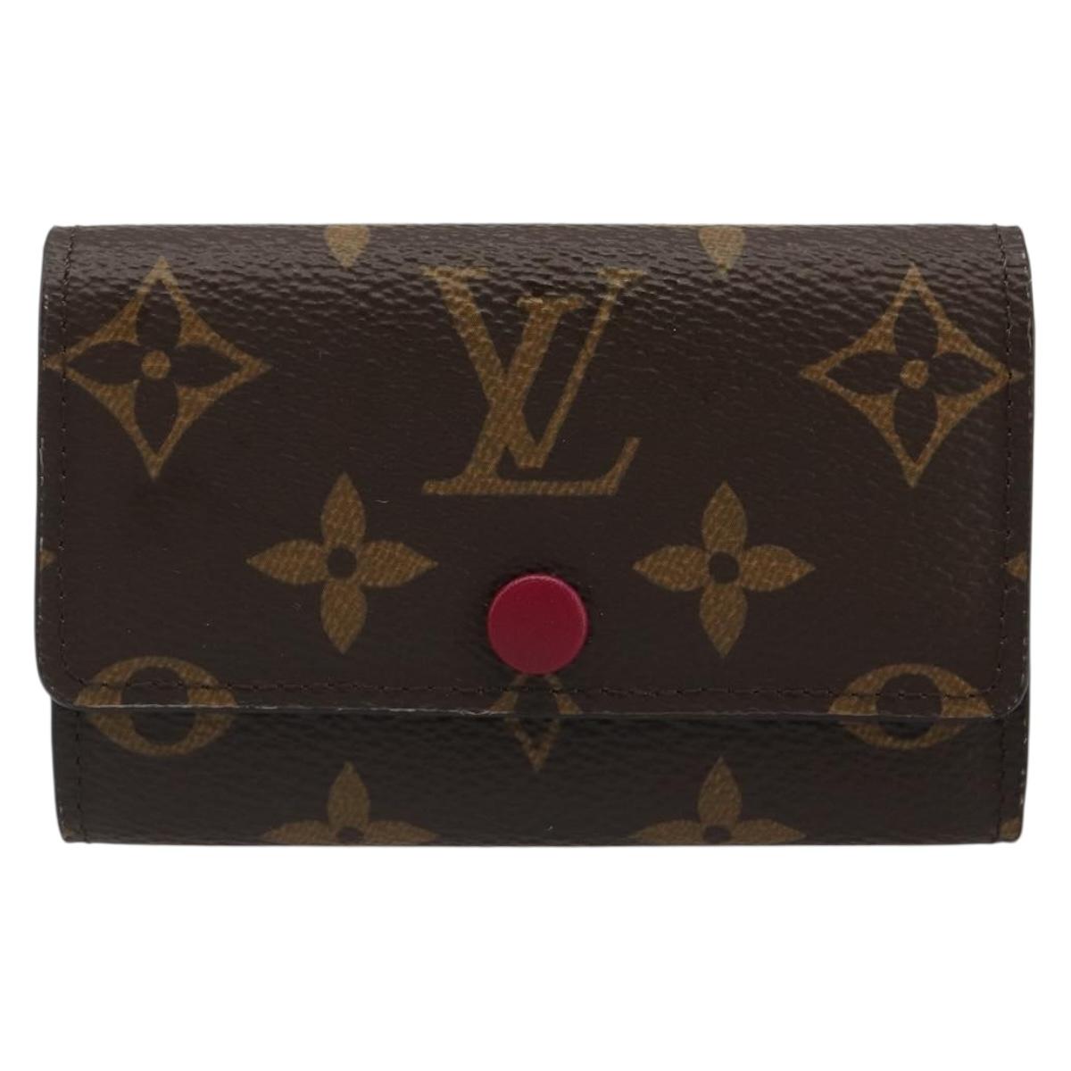 LOUIS VUITTON Monogram Multicles 6 Key Case Fuchsia M60701 LV Auth 186280V