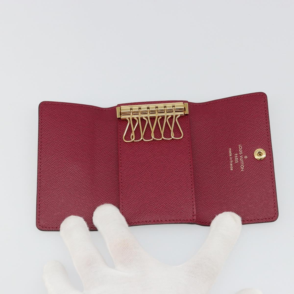 LOUIS VUITTON Monogram Multicles 6 Key Case Fuchsia M60701 LV Auth 186281V