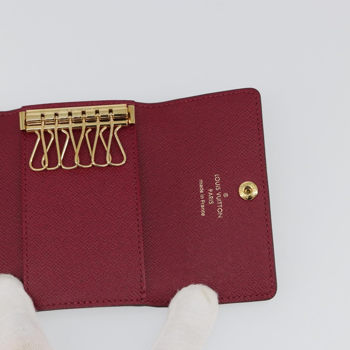 LOUIS VUITTON Monogram Multicles 6 Key Case Fuchsia M60701 LV Auth 186281V