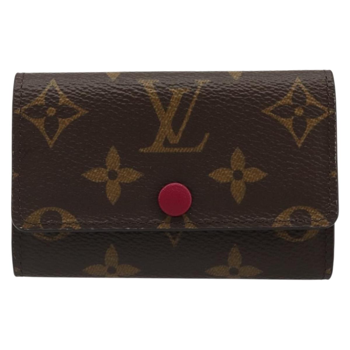 LOUIS VUITTON Monogram Multicles 6 Key Case Fuchsia M60701 LV Auth 186281V