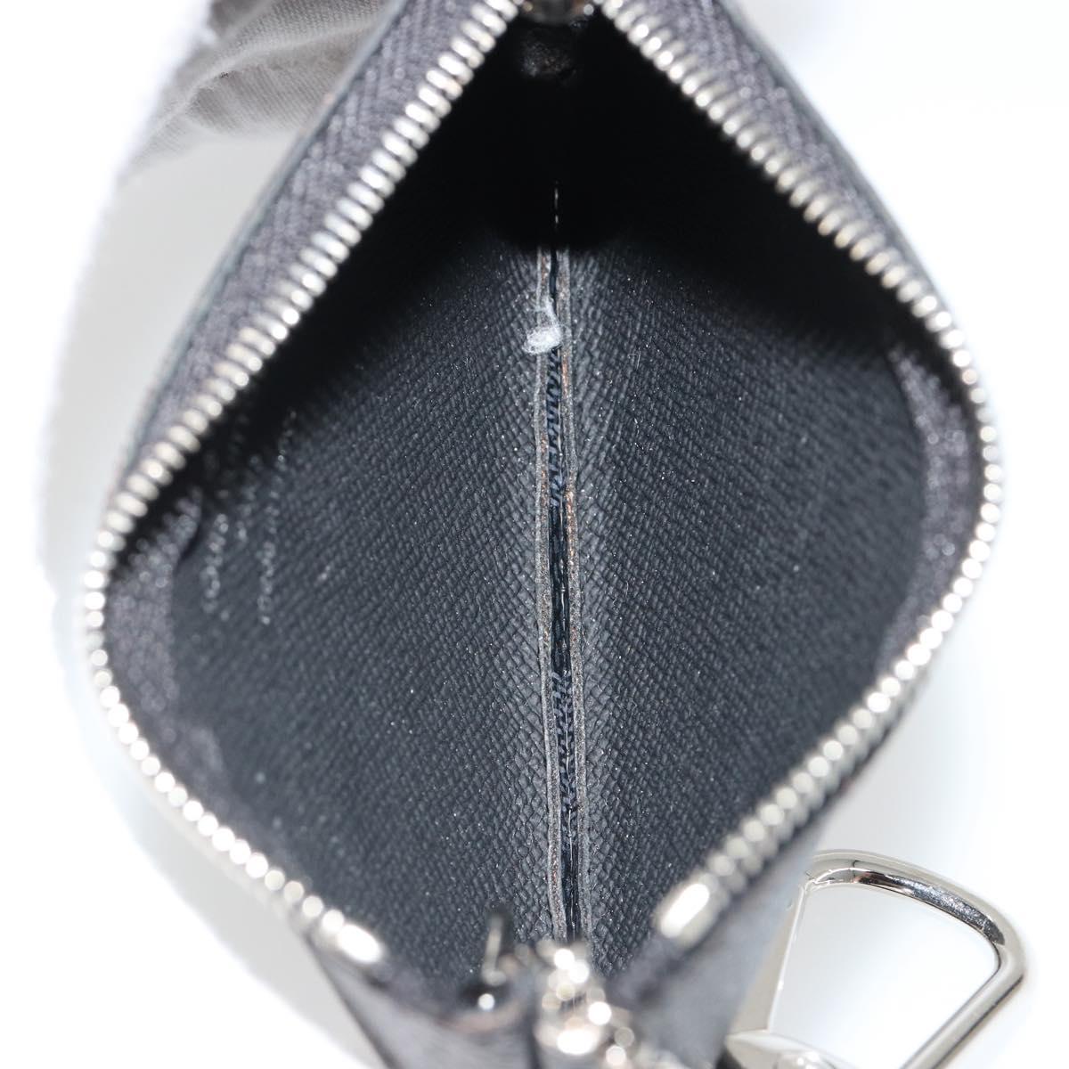 LOUIS VUITTON Damier Graphite Pochette Cles Coin Purse N61235 LV Auth 186286V