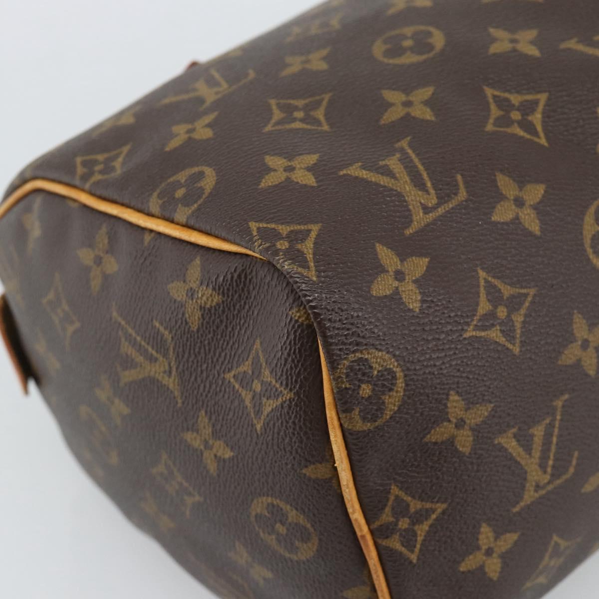 LOUIS VUITTON Monogram Speedy 25 Hand Bag M41528 LV Auth 186287A