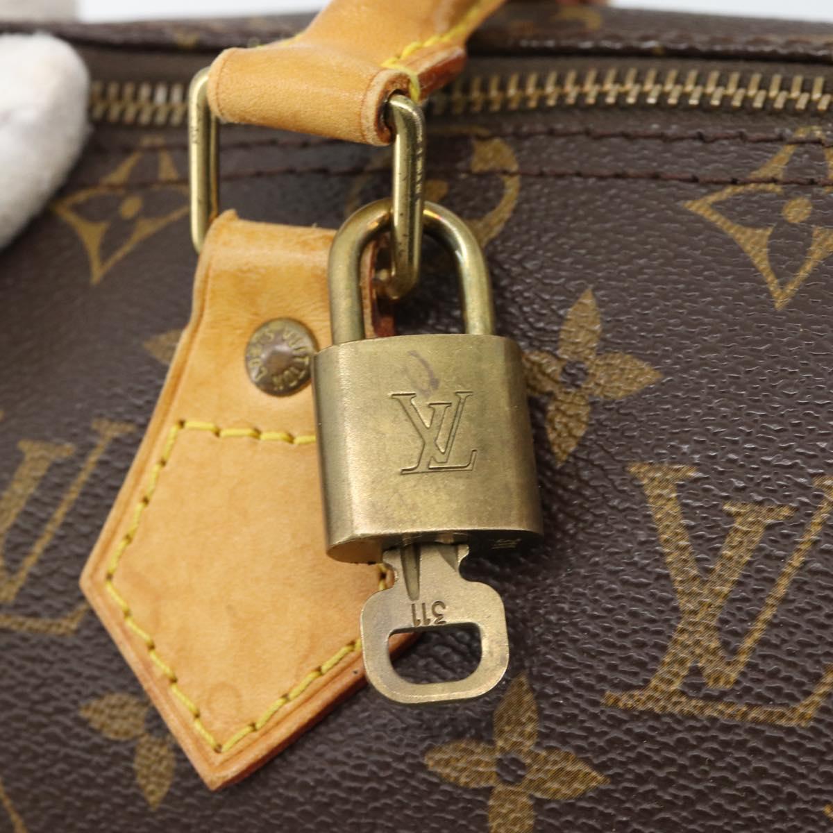 LOUIS VUITTON Monogram Speedy 25 Hand Bag M41528 LV Auth 186287A