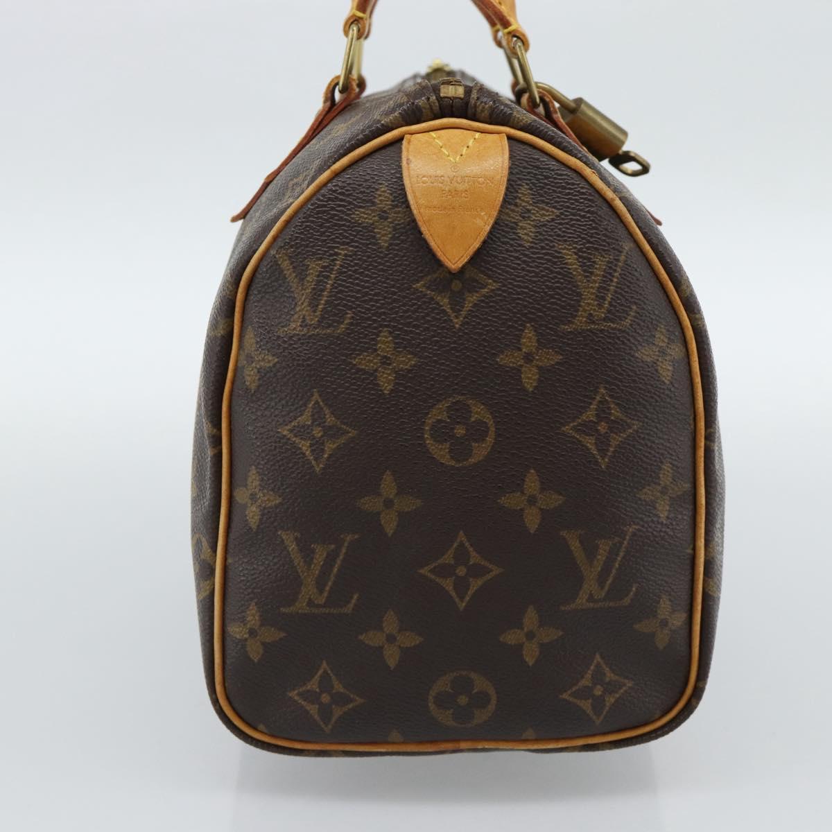 LOUIS VUITTON Monogram Speedy 25 Hand Bag M41528 LV Auth 186287A