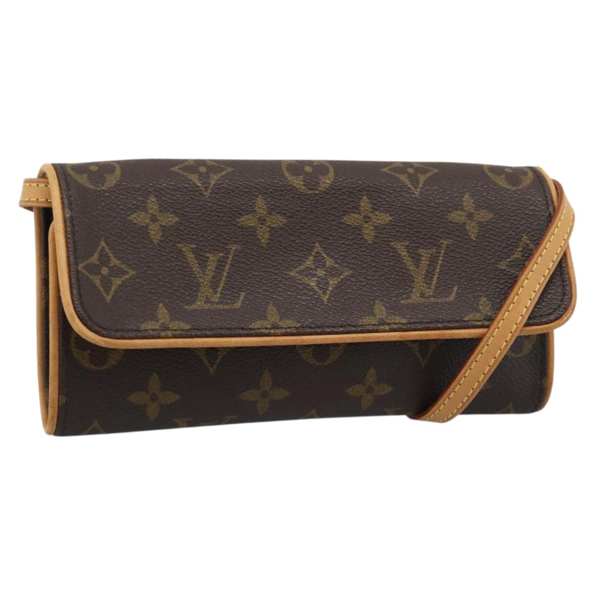 LOUIS VUITTON Monogram Pochette Twin PM Shoulder Bag M51854 LV Auth 186295V