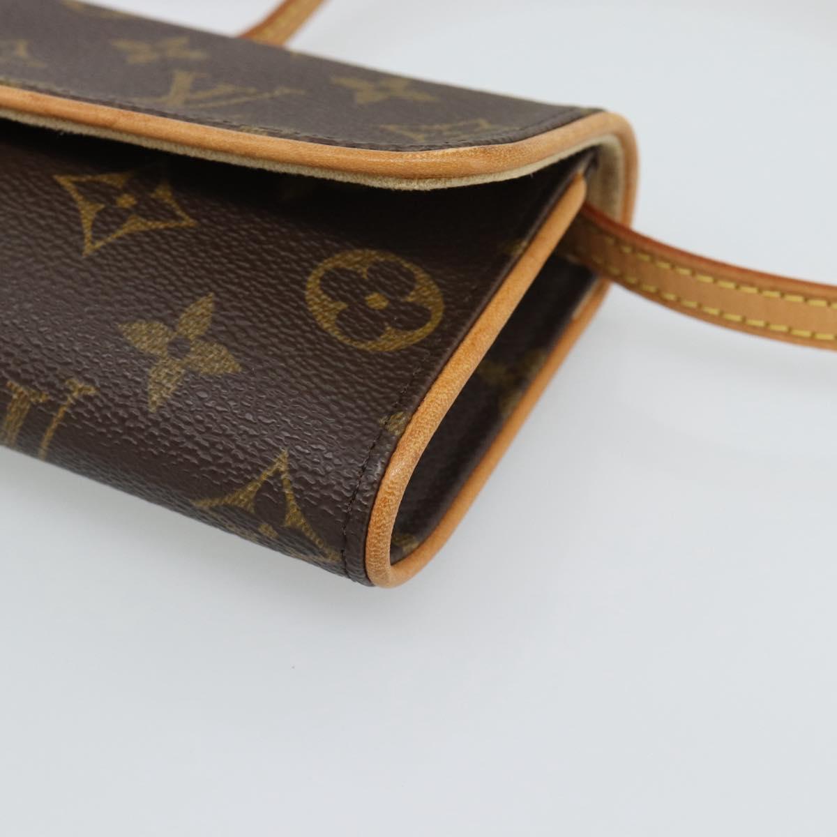 LOUIS VUITTON Monogram Pochette Twin PM Shoulder Bag M51854 LV Auth 186295V