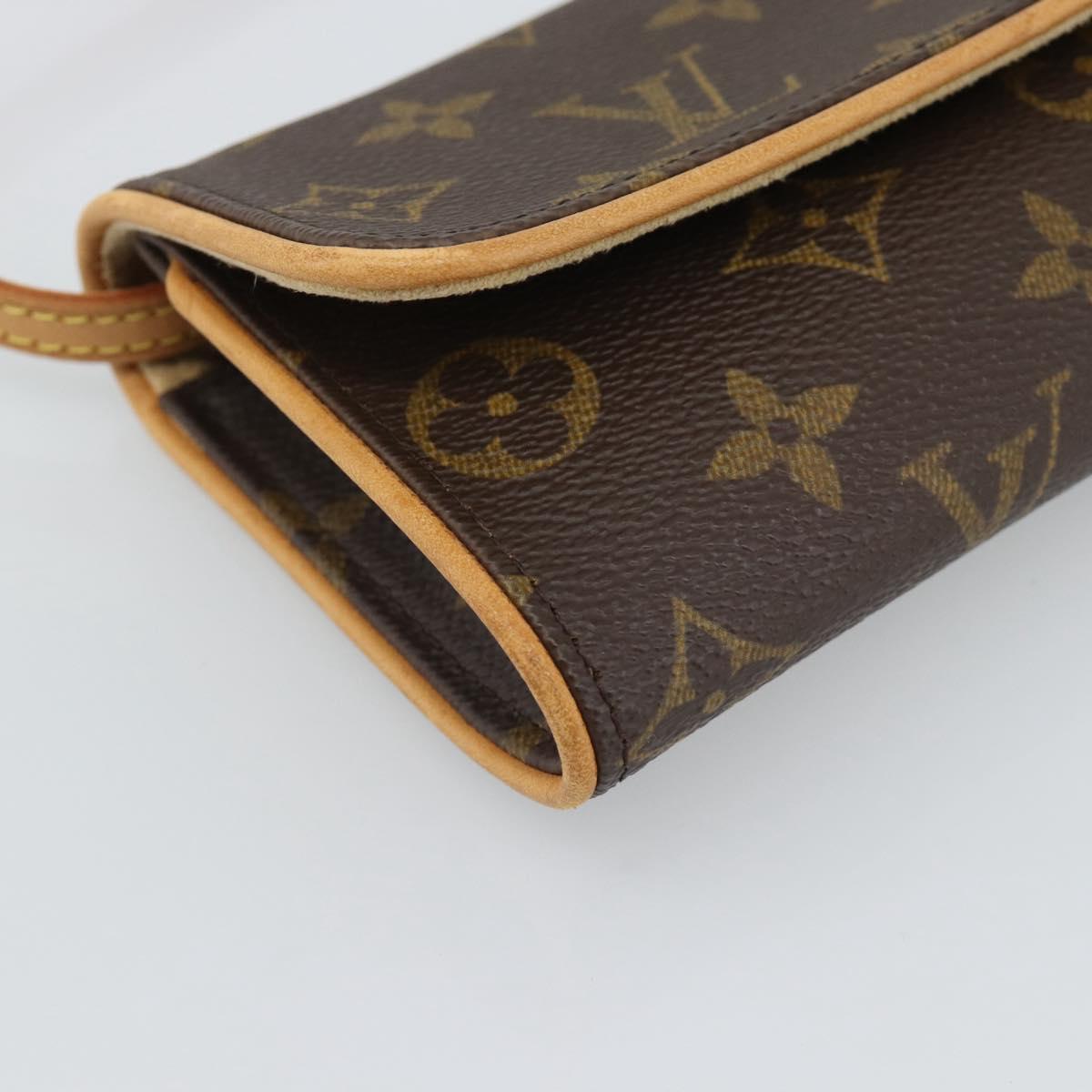 LOUIS VUITTON Monogram Pochette Twin PM Shoulder Bag M51854 LV Auth 186295V