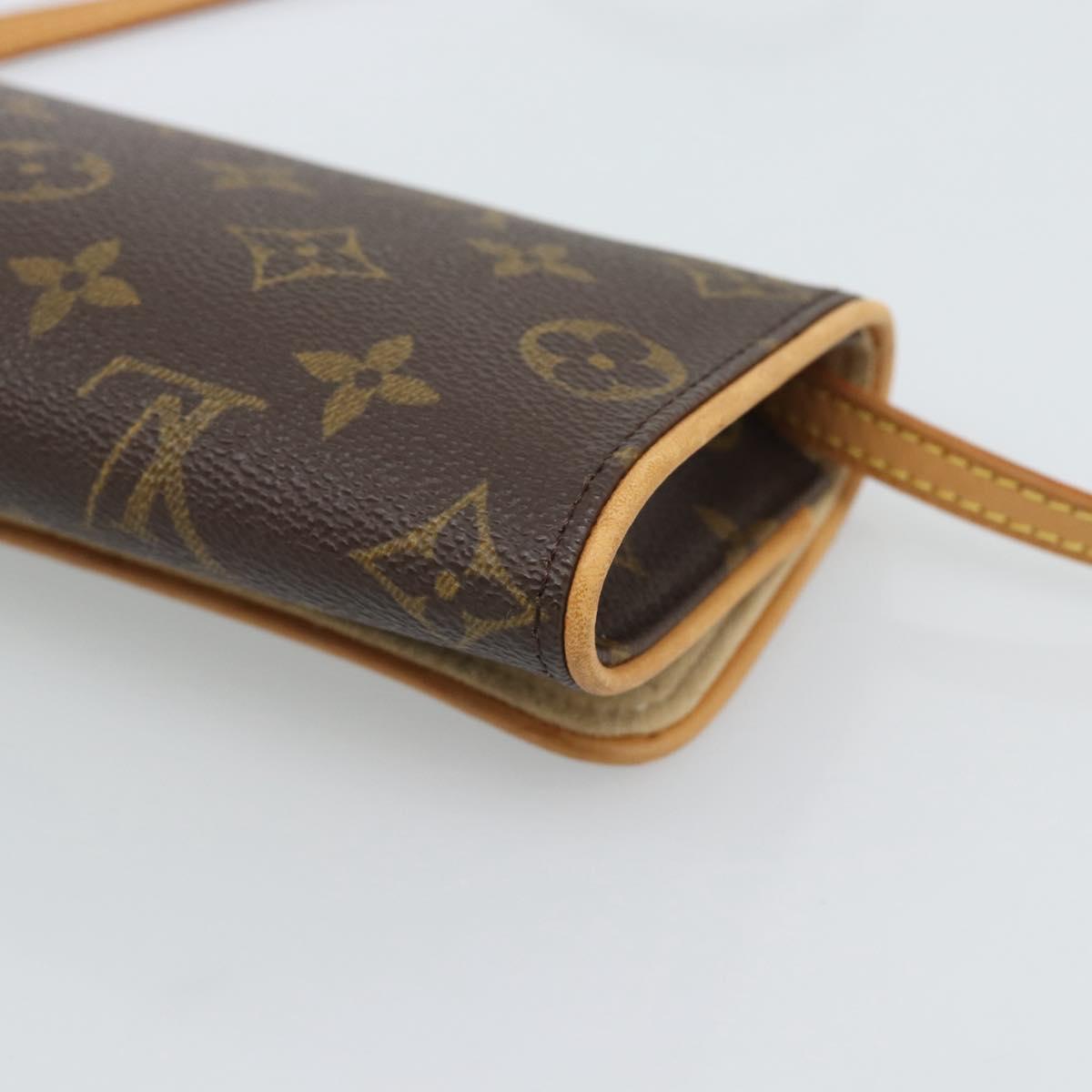 LOUIS VUITTON Monogram Pochette Twin PM Shoulder Bag M51854 LV Auth 186295V