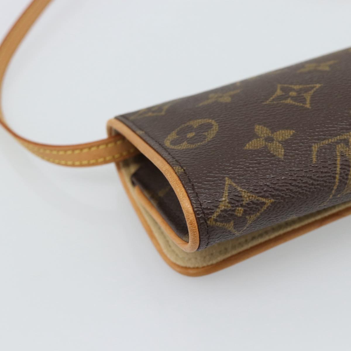 LOUIS VUITTON Monogram Pochette Twin PM Shoulder Bag M51854 LV Auth 186295V