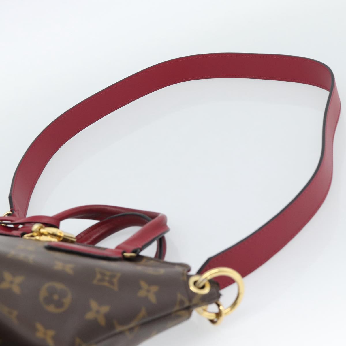 LOUIS VUITTON Monogram Flower Zip Tote PM Tote Bag Fuchsia M44350 Auth 186296A