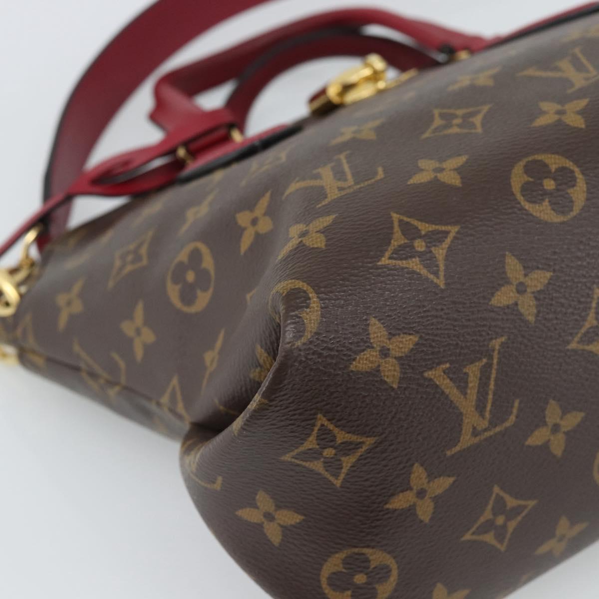 LOUIS VUITTON Monogram Flower Zip Tote PM Tote Bag Fuchsia M44350 Auth 186296A