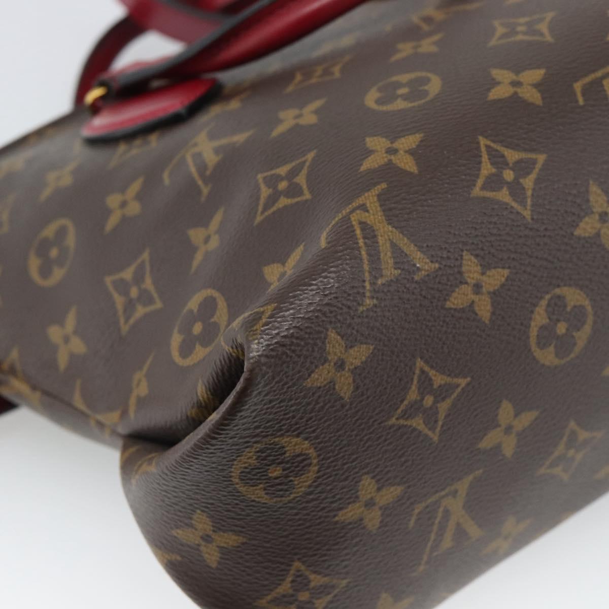 LOUIS VUITTON Monogram Flower Zip Tote PM Tote Bag Fuchsia M44350 Auth 186296A
