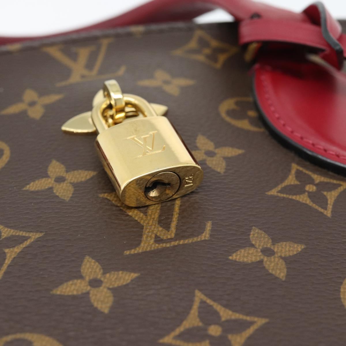 LOUIS VUITTON Monogram Flower Zip Tote PM Tote Bag Fuchsia M44350 Auth 186296A
