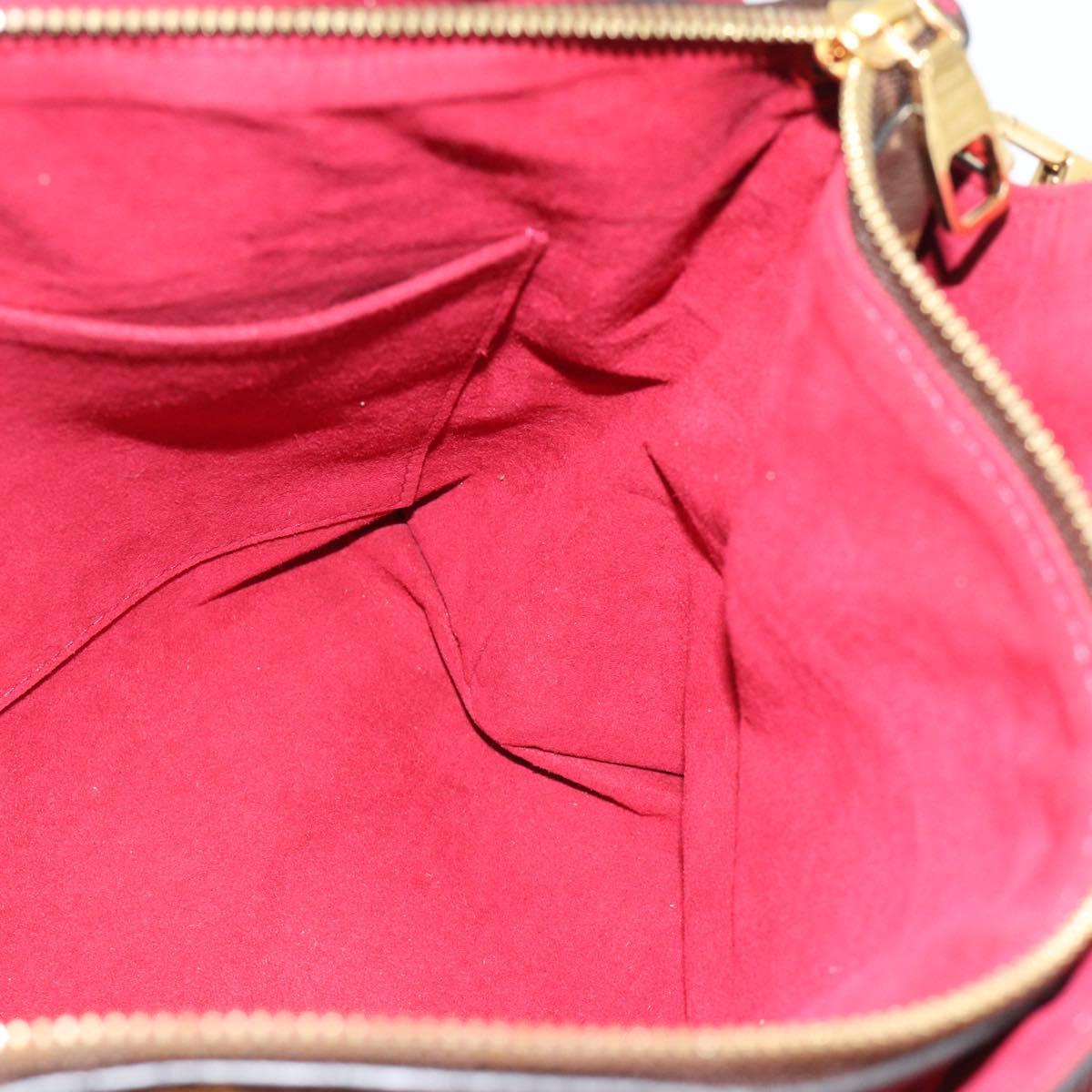 LOUIS VUITTON Monogram Flower Zip Tote PM Tote Bag Fuchsia M44350 Auth 186296A