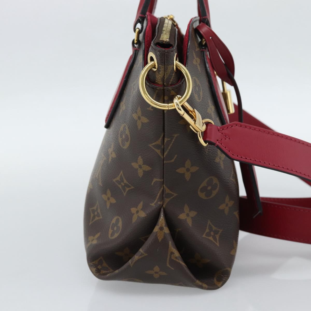 LOUIS VUITTON Monogram Flower Zip Tote PM Tote Bag Fuchsia M44350 Auth 186296A