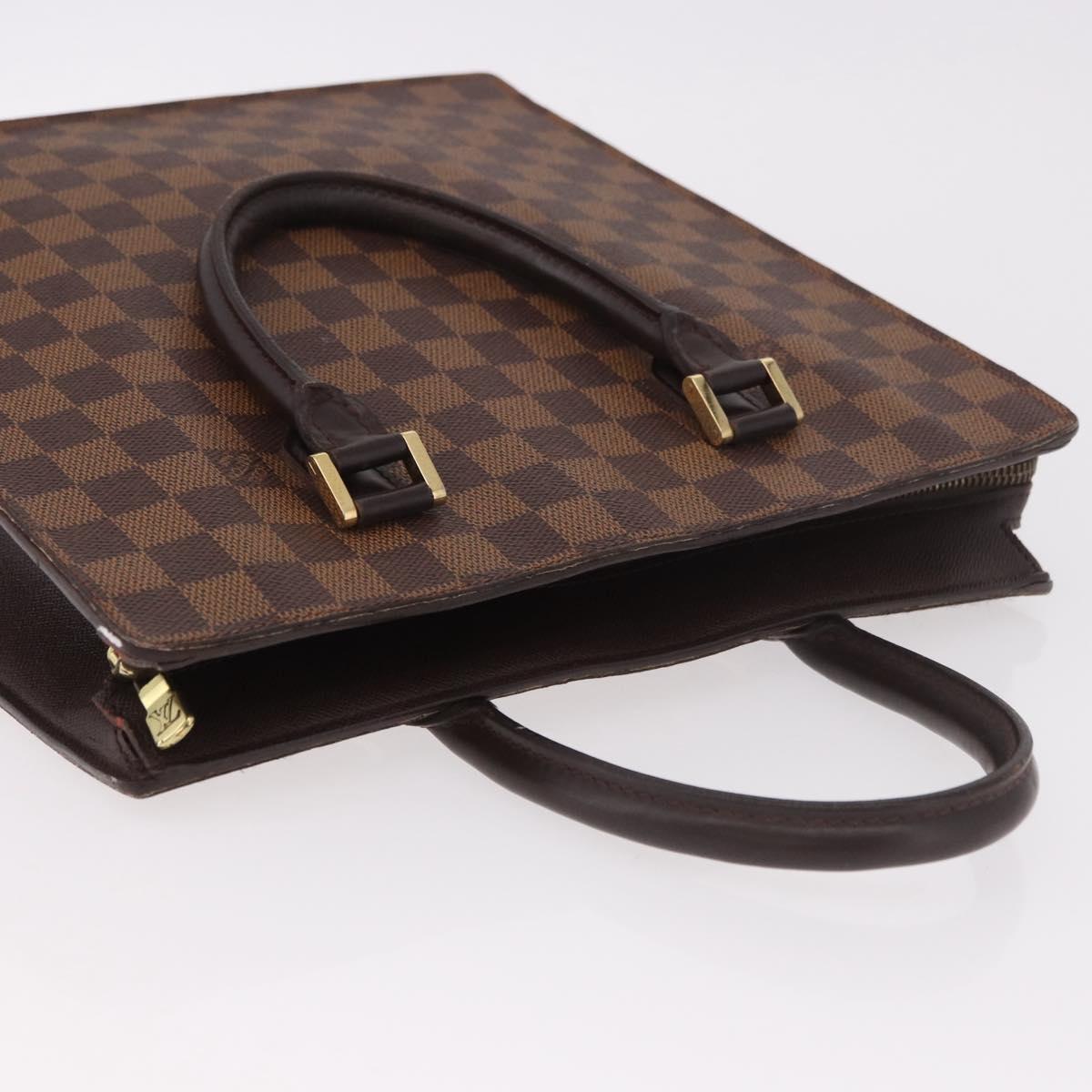 LOUIS VUITTON Damier Ebene Venice PM Hand Bag N51145 LV Auth 186314