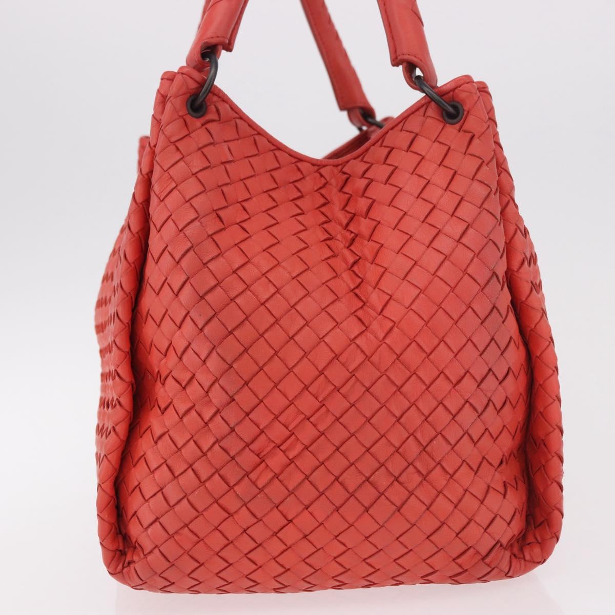 BOTTEGA VENETA INTRECCIATO Tote Bag Leather Red 222322 Auth 186324A