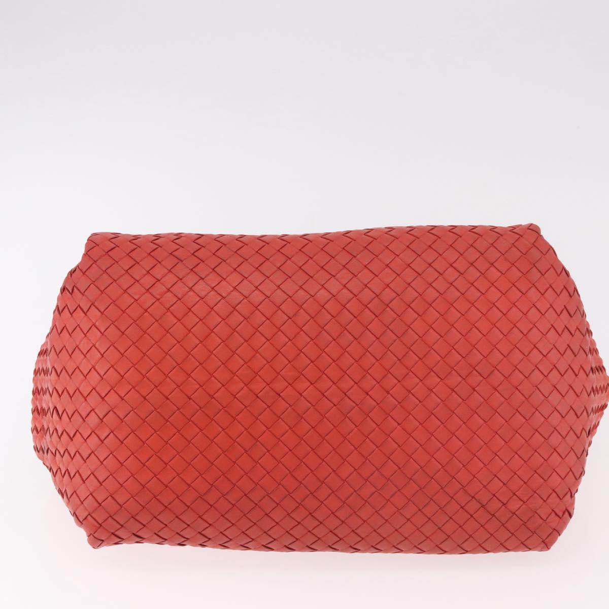 BOTTEGA VENETA INTRECCIATO Tote Bag Leather Red 222322 Auth 186324A