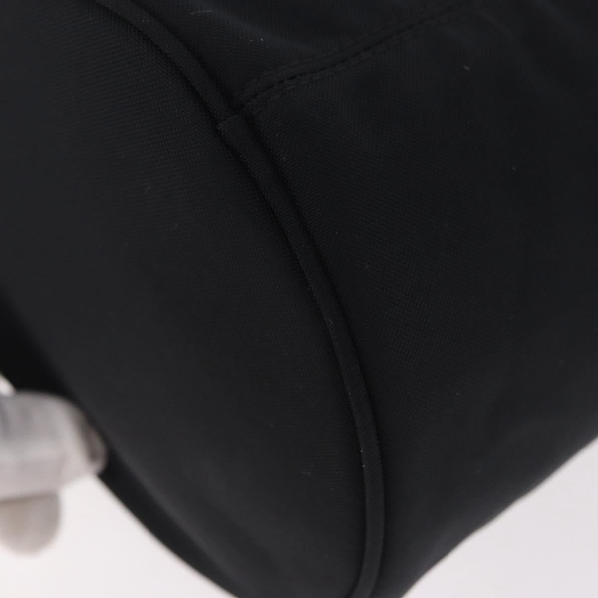 BALENCIAGA Hand Bag Canvas Black Silver 619458 Auth 186329A
