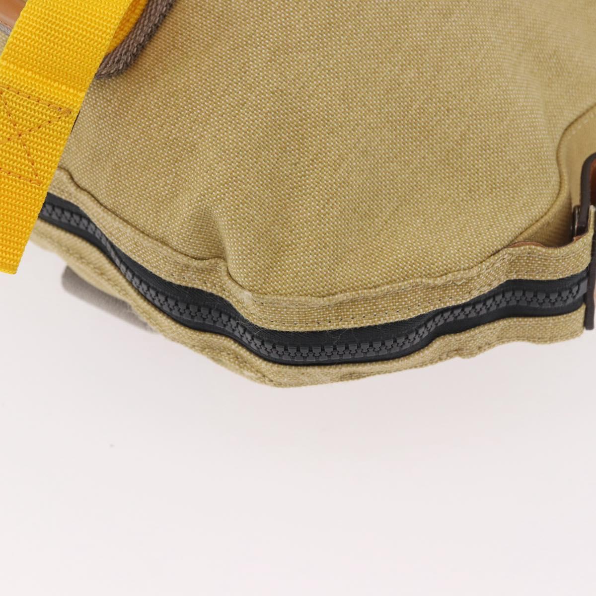 LOEWE Loewe Nature Tote Bag Canvas 2way Beige Silver Auth 186333A
