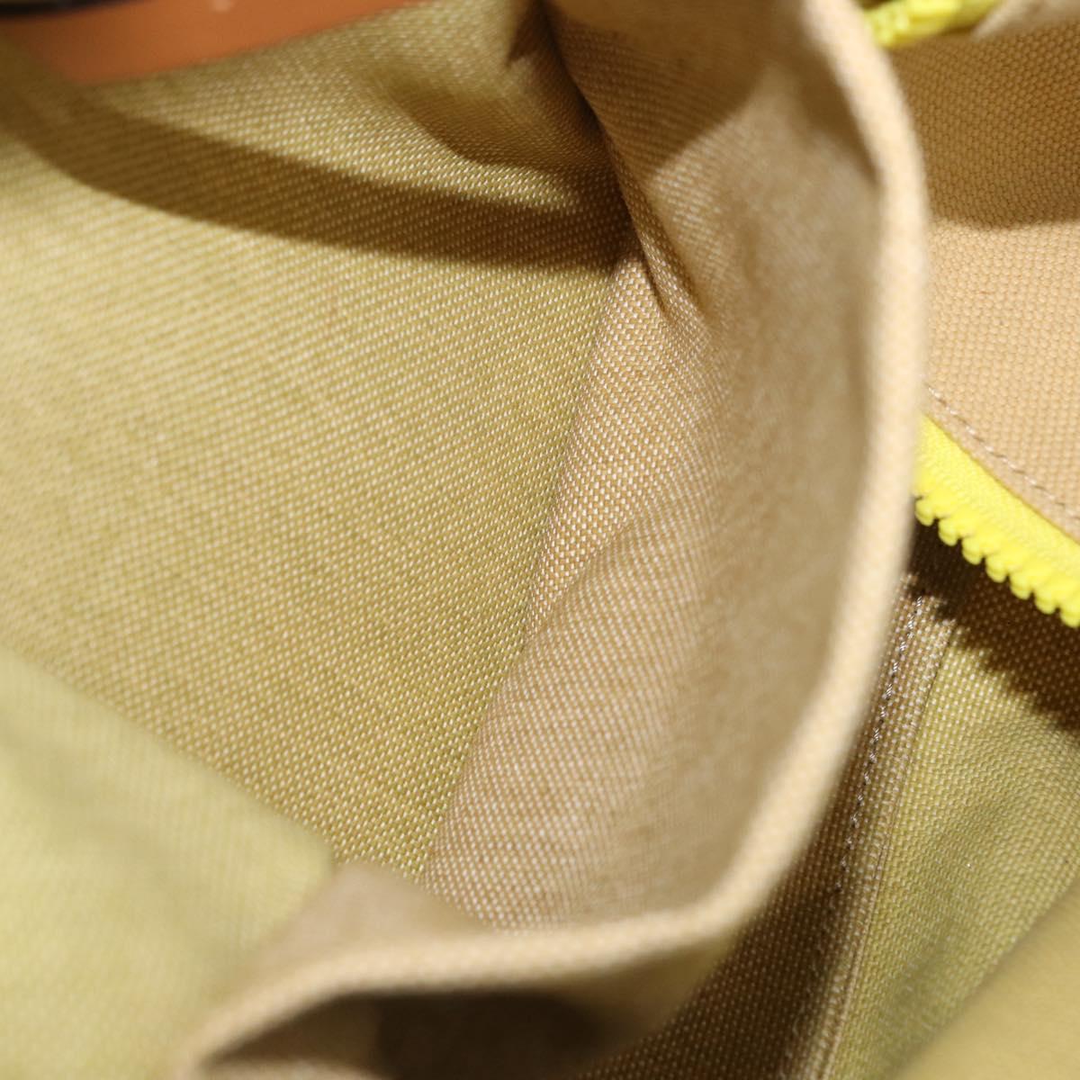 LOEWE Loewe Nature Tote Bag Canvas 2way Beige Silver Auth 186333A