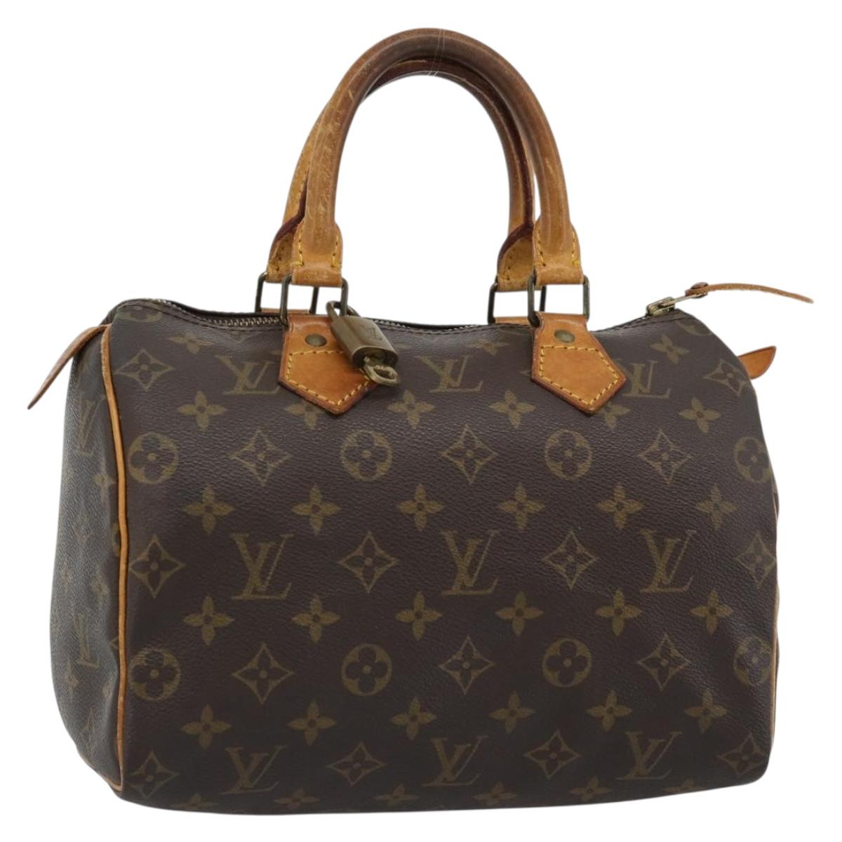 LOUIS VUITTON Monogram Speedy 25 Hand Bag M41528 LV Auth 186344A