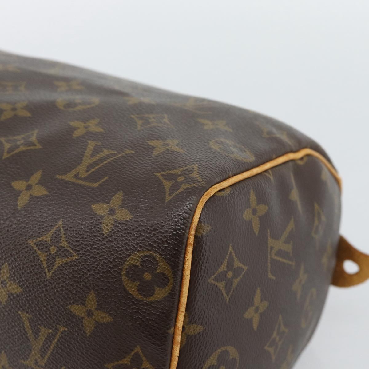 LOUIS VUITTON Monogram Speedy 25 Hand Bag M41528 LV Auth 186344A