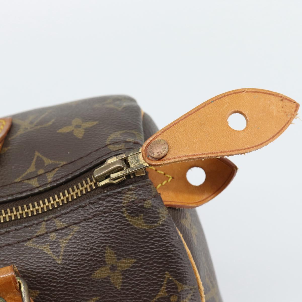 LOUIS VUITTON Monogram Speedy 25 Hand Bag M41528 LV Auth 186344A