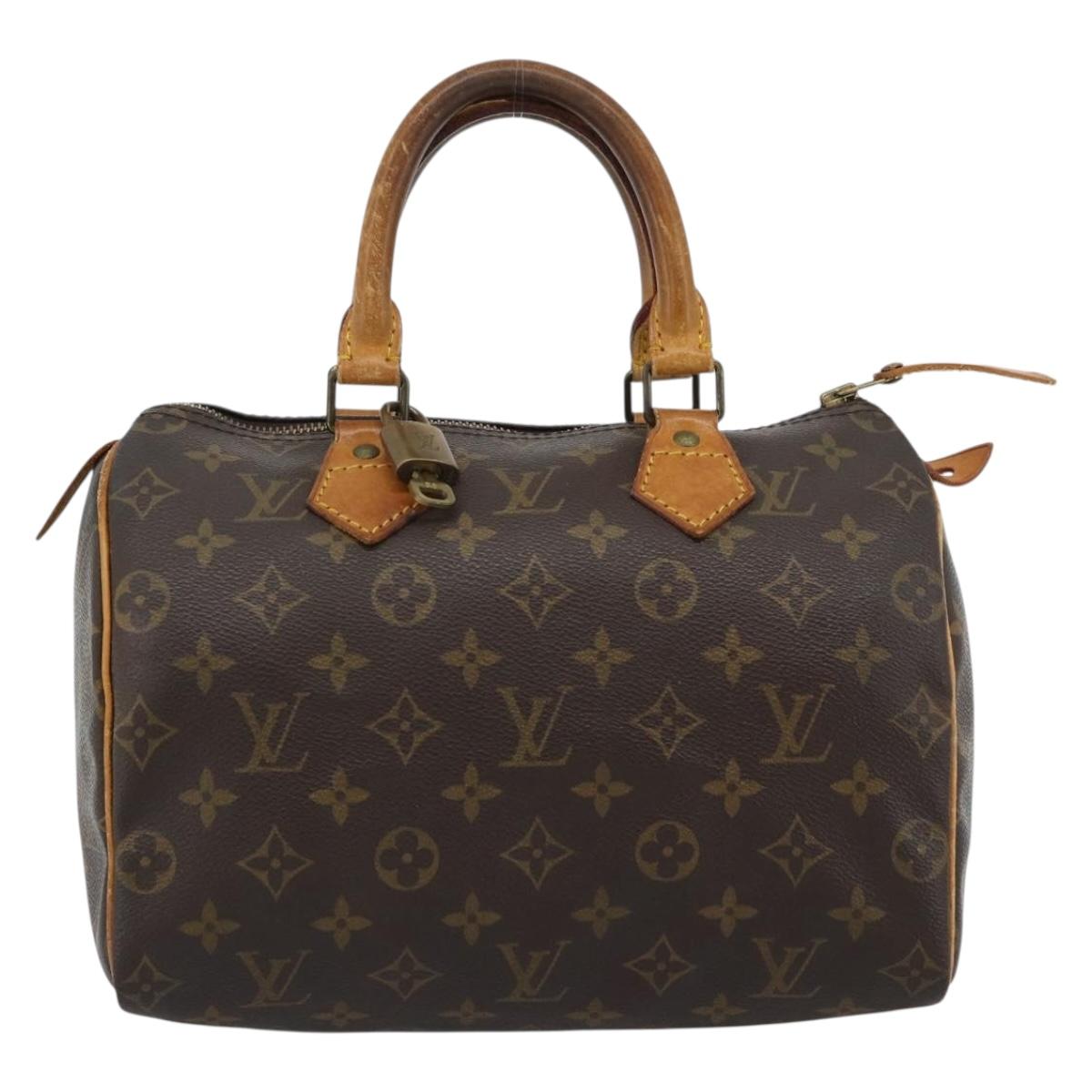 LOUIS VUITTON Monogram Speedy 25 Hand Bag M41528 LV Auth 186344A