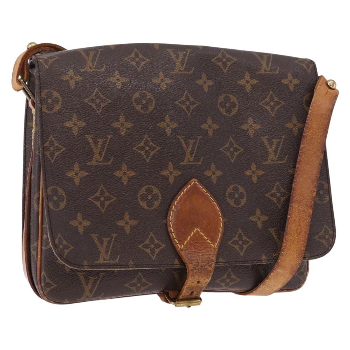 LOUIS VUITTON Monogram Cartouchiere GM Shoulder Bag M51252 LV Auth 186346