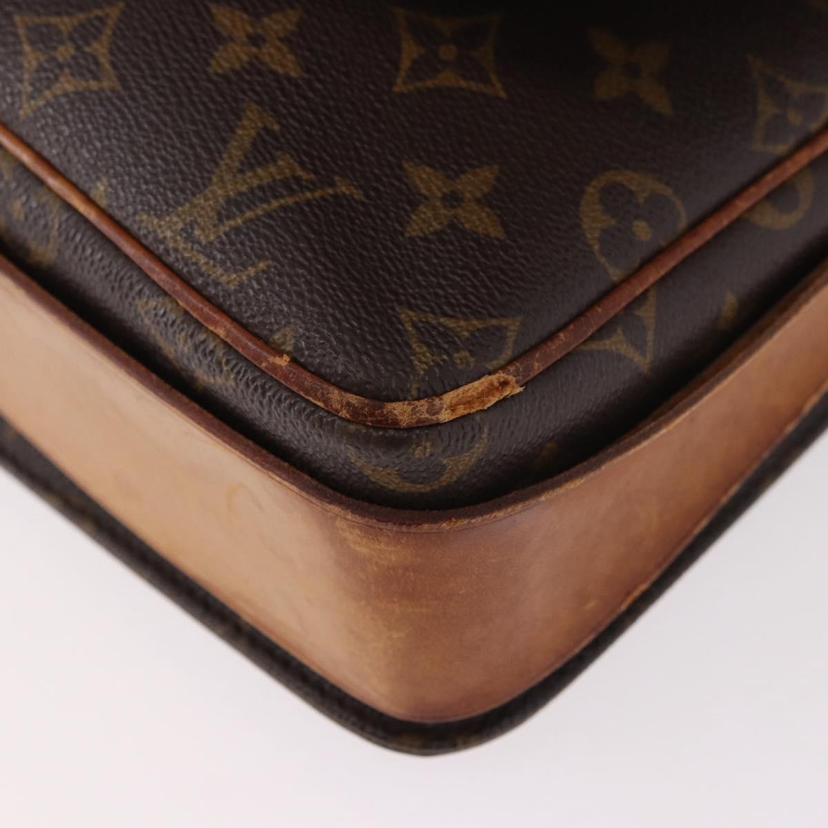 LOUIS VUITTON Monogram Cartouchiere GM Shoulder Bag M51252 LV Auth 186346