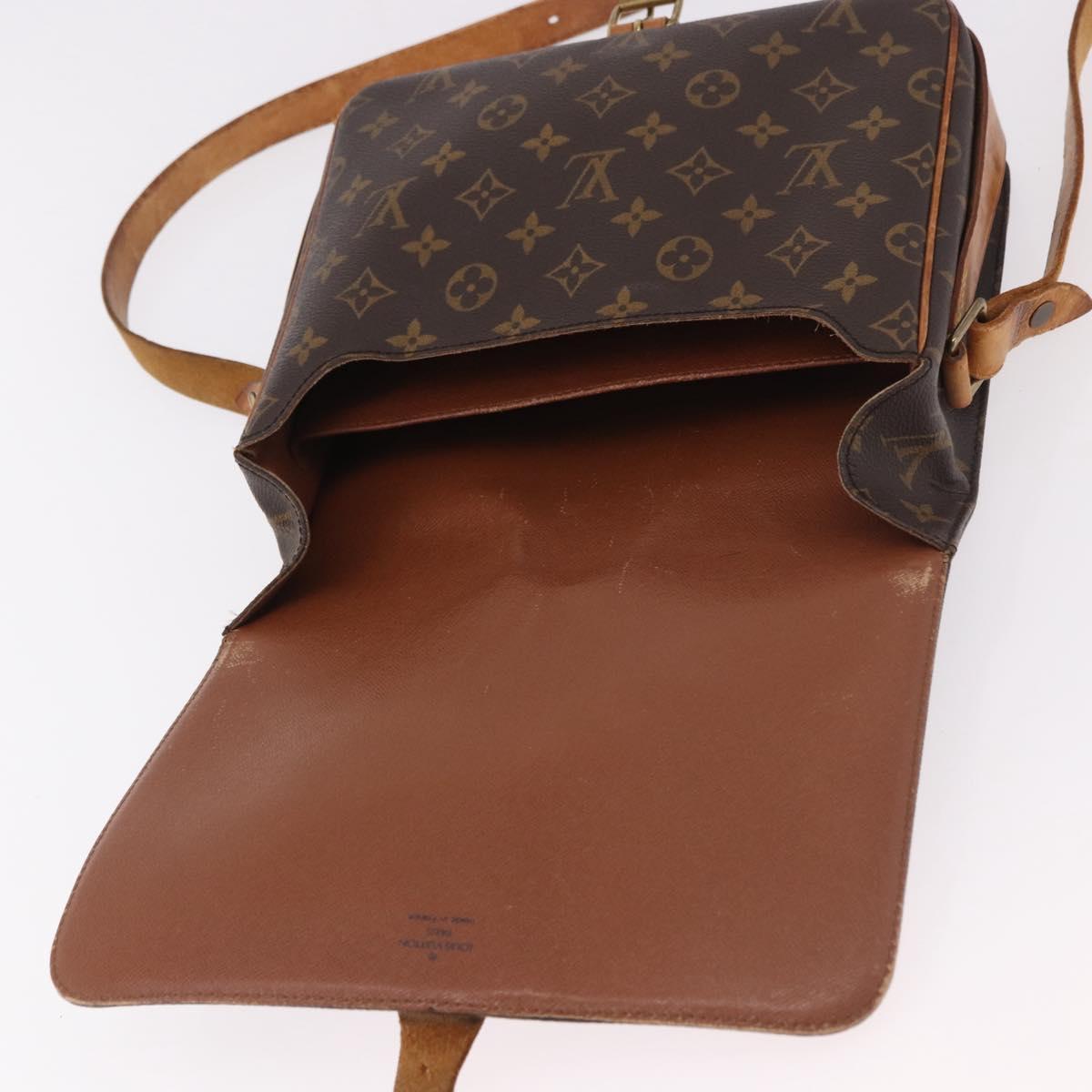 LOUIS VUITTON Monogram Cartouchiere GM Shoulder Bag M51252 LV Auth 186346