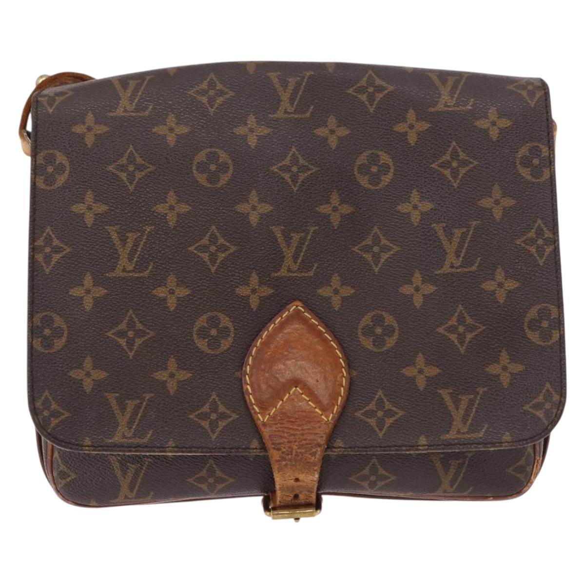 LOUIS VUITTON Monogram Cartouchiere GM Shoulder Bag M51252 LV Auth 186346